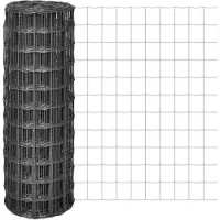 vidaXL Clôture Euro acier 25 x 1 m Gris