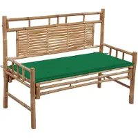 vidaXL Banc de jardin avec support 120 cm bambou