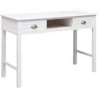 vidaXL Bureau Blanc 110 x 45 x 76 cm Bois
