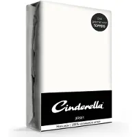 Cinderella Drap housse Cinderella Ivory (Jersey)-180 x 200 cm