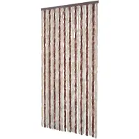 vidaXL Moustiquaire Beige et marron clair 100x220 cm Chenille