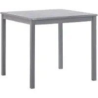 vidaXL Table de jardin en acacia 80 x 75 x 80 cm en gris