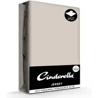 Cinderella Drap Housse Lit Articulé Cinderella Taupe (Jersey)-160 x 200/210 cm