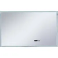 vidaXL Miroir de salle de bain LED avec détecteur de présence et Zeitanzeige 100x60 cm