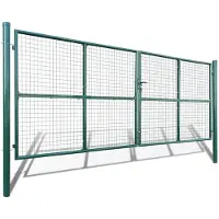 vidaXL Portail de jardin en maille 400x150 cm