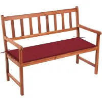 vidaXL Banc de jardin avec support 120 cm bois massif acacia