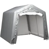 vidaXL Tente de stockage 240x240 cm Acier gris