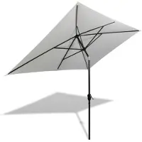 vidaXL Parasol 200x300 cm Blanc sable Rectangulaire