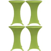 vidaXL Housses de table extensible 4 pcs 60 cm Vert
