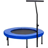 vidaXL Trampoline fitness avec poignée et tapis de sécurité 102 cm