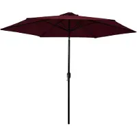vidaXL Parasol avec mât métallique 300 cm rouge bordeaux