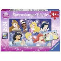 Ravensburger Puzzle 2 pièces Princesses Disney (2 x 24 pièces) - - À partir de 4 ans