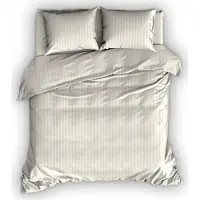 Satin d'or Parure de Lit Satin D'or Satin Rayures Ivoire Satin-260 x 240 cm | Extra Large