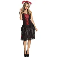 Fun Costumes Deguisements COSTUME ADULTE SALOON GIRL femmes - Multicolore - FR 36 / 38