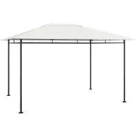 vidaXL Pavillon 384x281x270 cm Crème 180 g/m