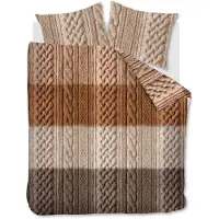 Ariadne at Home Housse de Couette Ariadne at Home Snug Marron Coton-240 x 220 cm | Lits-Jumeaux