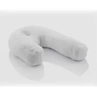 InnovaGoods Oreiller Relax Sleep - Oreiller ergonomique pour le corps - Oreiller en forme de U pour le sommeil latéral - 60% Polyester - Blanc