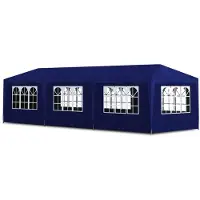 vidaXL Tente de fête 3 x 9 m Bleu