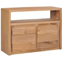 vidaXL Buffet 80x30x60 cm bois massif teck