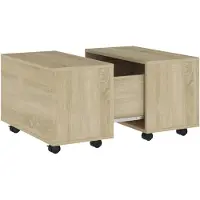vidaXL Table basse chêne Sonoma 60x60x38 cm Bois composite