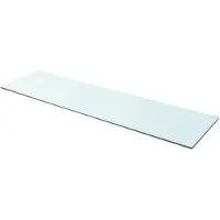 vidaXL Panneau pour étagère Verre transparent 110 x 30 cm