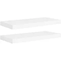 vidaXL Étagères murales flottantes 2 pcs blanc 60x23,5x3,8 cm MDF