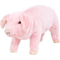 Möbelando Peluche Cochon Debout Peluche Rose XXL