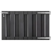 vidaXL Portillon WPC 100x60 cm Gris