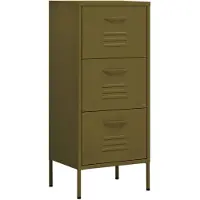 vidaXL Armoire de rangement Vert olive 42,5x35x101,5 cm Acier