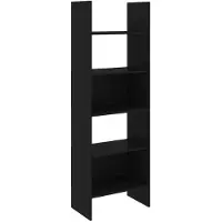 vidaXL Bibliothèque Noir 60x35x180 cm Bois d’ingénierie
