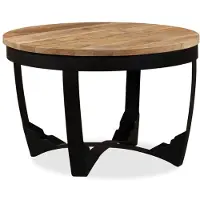 vidaXL Table basse en bois massif rugueux de manguier 60x40 cm