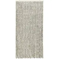 vidaXL Moustiquaire Gris clair et gris foncé 100x220 cm Chenille