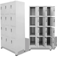 vidaXL Armoire à casier avec 12 compartiments 90x45x180 cm
