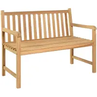 vidaXL Banc de jardin 114 cm bois de teck solide