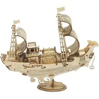 Robotime Rolife Puzzle 3D en bois Le bateau diplomatique japonais 91 pièces (91 pièces)