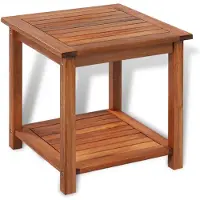 vidaXL Table d'appoint en bois massif d'acacia 45x45x45 cm