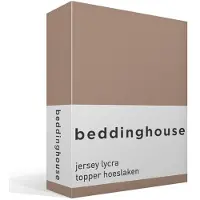 Beddinghouse Drap-Housse Beddinghouse Topper Taupe (Stretch Jersey) 24-1-persoons (90/100 x 200/210/220 cm)