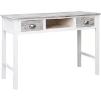 vidaXL Bureau Gris 110x45x76 cm Bois