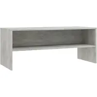 vidaXL Armoire TV gris béton 100 x 40 x 40 cm Panneau de particules