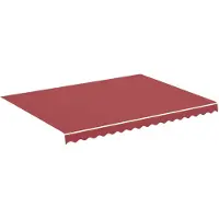 vidaXL Ersatztuch für awning 4x3 M Bordeaux Rot