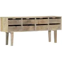 vidaXL Buffet 140x30x60 cm Bois de manguier massif