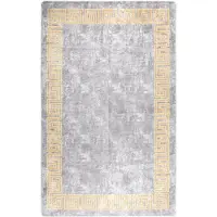 vidaXL Tapis lavable antidérapant 160x230 cm gris