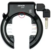 Axa Antivol à anneau fixe noir - 14 cm - ART2