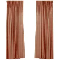 Larson - Rideau occultant tissé de luxe avec anneaux - bronze-chocolat 3x2,5m - Occultation & prêt-à-porter - par pièce