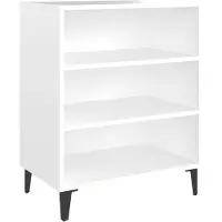 vidaXL Sideboard blanc 57x35x70 cm bois composite