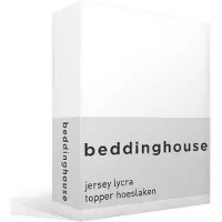 Beddinghouse Drap-Housse Beddinghouse Topper White (Stretch Jersey)-120 x 200/220 cm