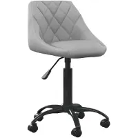 vidaXL Chaise de salle à manger gris clair velours