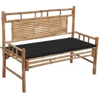vidaXL Banc de jardin avec support 120 cm bambou