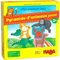 Haba Jeu de société - Mes premiers jeux animal sur animal Junior - Jeu d'empilage pour enfants