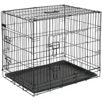 @Pet Caisse de transport pour chien 92,5x57,5x64 cm Métal Noir